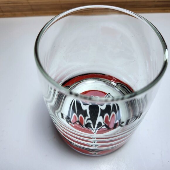 Bacardi Rum Glass Bacardi Bat logo weighted lo-ball Collectable Advertising 10oz - Picture 3 of 7